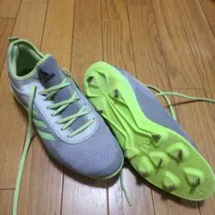adidas 野球スパイク US 9.5 グレー/ライム