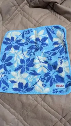 KENZO ケンゾー 花柄 ハンカチ タオル ブルー未使用品のサムネイル