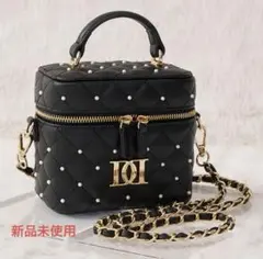 Darich キルティングパールスクエアミニバッグゴールドパーツ ブラック ダーリッチ Darich 【ゴールドパーツ】キルティングスクエアミニ