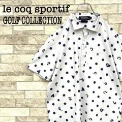 lecoq sportif ポロシャツ　水玉　アニマル柄　ゴルフウェア　デサント