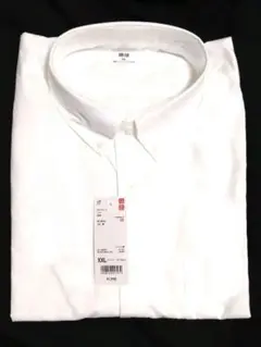 市価2189円 ユニクロ 長袖 ブロードシャツ XXL メンズ 白 新品
