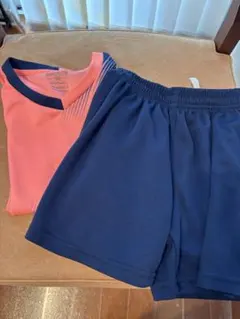 ピンクとネイビー ジャージ上下セット