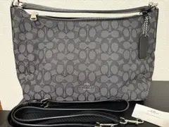 COACH ショルダーバッグ グレー ロゴ柄