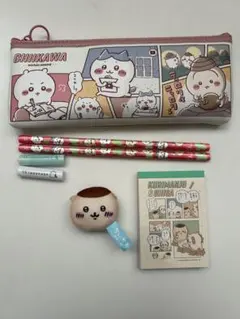 【新品未使用】ちいかわ文具セット　筆箱　鉛筆　メモ帳　バラ売り不可