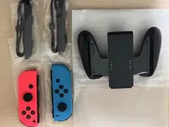 「純正」Switchジョイコン赤青1式セット 清掃済み 動作確認済み