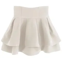 GRL インパン裏地付きフレアミニスカート　gm772