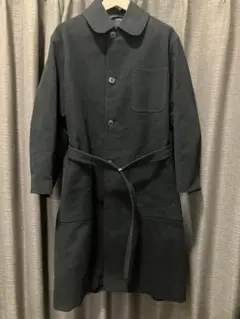 kolor 22AW】再構築 ベルテッド フランネル コート ネイビー 1 - メルカリ