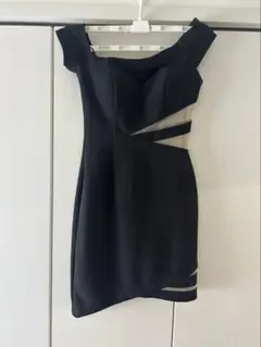 glossy オフショルタイトドレス