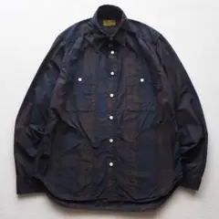 FUTURA LABORATORIES 4ポケット ナイロン チェックシャツ L