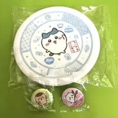 【新品未開封】ちいかわ　くら寿司　お皿　缶バッチおまけ付き