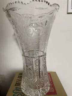 BOHEMIA クリスタル花瓶 約25cm - メルカリ