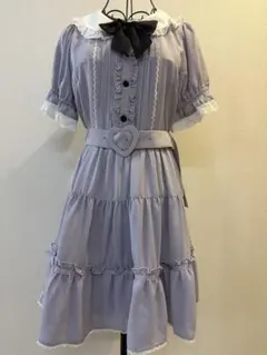 美品】LIZ LISA リズリサ ギンガムドッキングワンピース 量産型 リボン