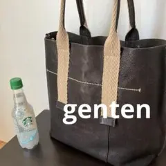 genten ゲンテン レザー トートバッグ ダークブラウンのサムネイル