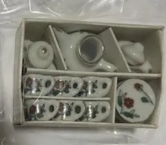 ミニチュアティーセット 陶器　花柄