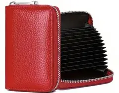 本革カードケース　赤 新品未使用　箱付