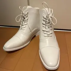 +10cmシークレットシューズ　ホワイト　コスプレ