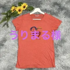 PICONE Tシャツ　半袖　薄手　カットソー　レディース　赤　ピンク　L