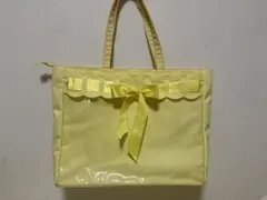 ザッカマート A3サテンリボンラッピングトートバッグ　黄色　イエロー 痛バ