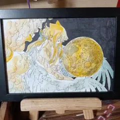手描きイラスト 手描き 原画 直筆 A4 ケント紙 不知火舞 餓狼伝説 KOF