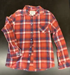 BAYFLOW ネルシャツ オレンジ チェック