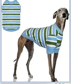 Dog スウェットシャツ ストライプ ソフト ペット パーカーリーシュホール付き