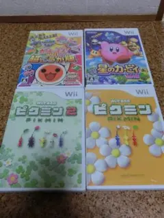 Wiiソフト4本まとめ売り 太鼓の達人 星のカービィ ピクミン