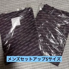 Classico メンズ デオストレッチスクラブトップスセットアップSプラム