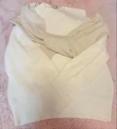 最終値下げ【SNIDEL】 アイボリー リブ編み ニット セーター