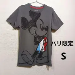 Disney ミッキーマウス 半袖　Tシャツ グレー系　パリ限定　Sのサムネイル