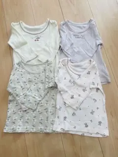 ベビー長袖シャツ4枚セット 80cm