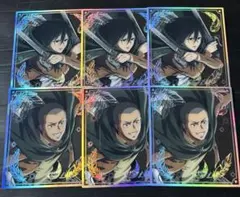 進撃の巨人　オーロラクリア色紙コレクション　ミカサ
