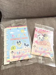 たまごっち一番くじG賞なつかしステーショナリー　プロフィール帳　メモ＆ステッカー