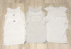 【110cm/エアリズム】ユニクロ（タンクトップ・半袖）男の子 肌着 8枚セット