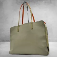 PaulSmith トートバッグ レザー ビジネスバッグ A4可 緑 2678のサムネイル