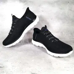 【人気定番デザイン】 新品 スケッチャーズ【26.5】スリップインズ 黒 白