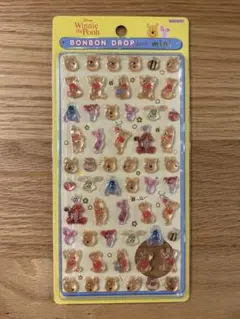 【新品】正規品　くまのプーさん ボンボンドロップ ミニ　シール