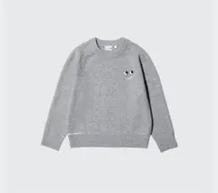 新品　アニヤハインドマーチ　プレミアムラムクルーネックセーター　ライトグレー