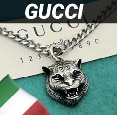 新品 GUCCI ライオンヘッド ネックレス グッチ 410673 Ⓗ - メルカリ