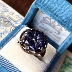 1788ブルーゴールドストーンリングJACQUELINE SINGH PARISのサムネイル