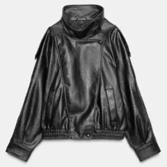 ZARA フェイクレザージャケット S