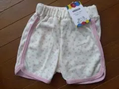 小花柄　ワッフル素材　ショートパンツ　110
