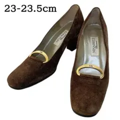 NINA RICCI スエードパンプス ゴールド金具 ブラウン 23~23.5のサムネイル