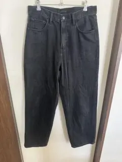 ユニクロワイドストレートジーンズ30インチ08DARK GRAY