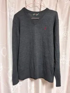 EASTBOY グレー 9号（M） 長袖スクールカーディガン