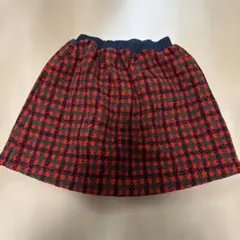 ファミリア　冬用　チェックスカート　XF