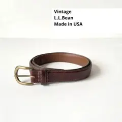 【USA製】L.L.Bean ヴィンテージ ベルト レザー エルエルビーンのサムネイル