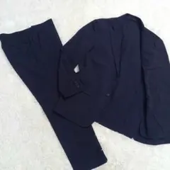 ユニクロ セットアップ 感動ジャケット 感動パンツ ウールライク ネイビー XL