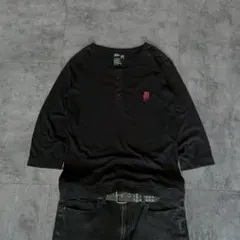 PPFM archive henley neck black スカル刺繍 y2kのサムネイル