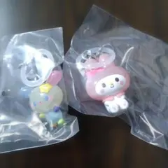 サンリオキャラクター ゆるっとめじるしアクセサリー　マイメロディ&ウサハナ