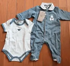 新品未使用　ARMANI BABY アルマーニ　ロンパース　肌着　3mのサムネイル